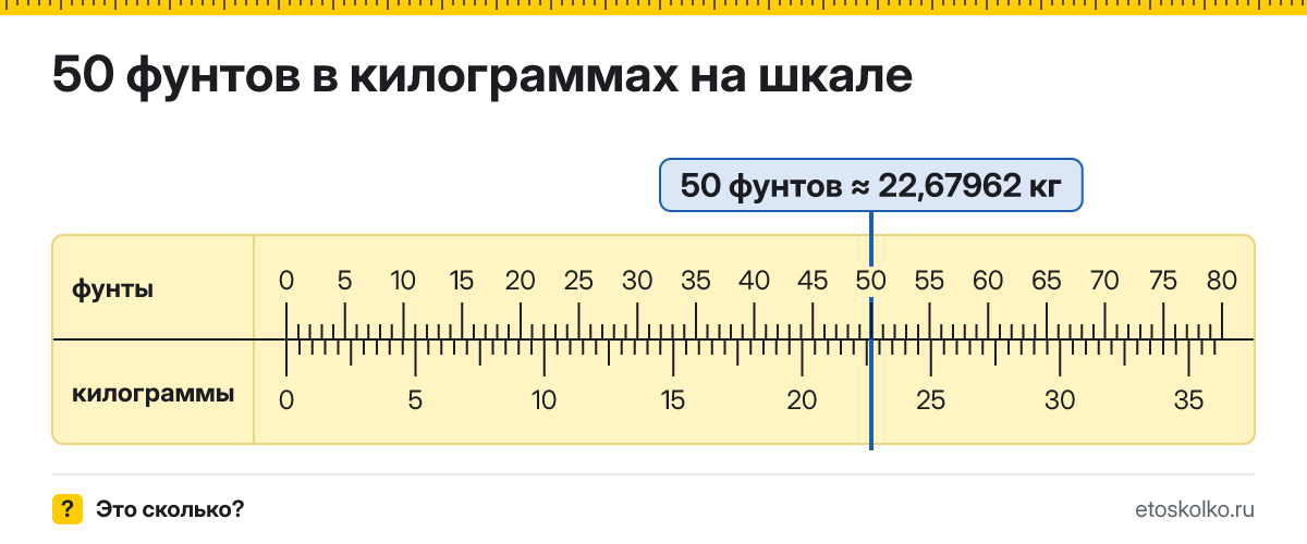 50 фунтов сколько это в кг и как перевести в килограммы