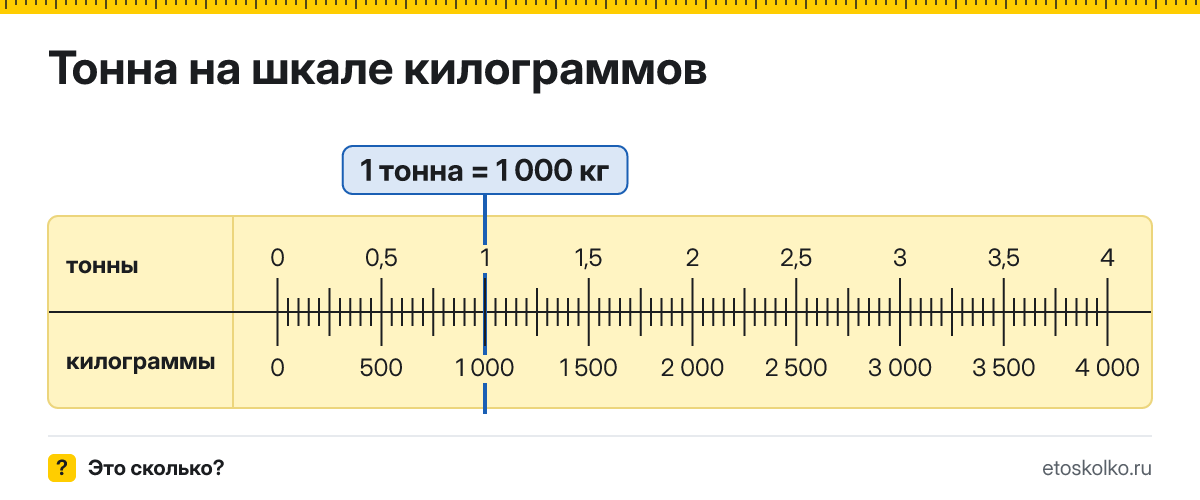 Сколько килограммов и центнеров в 1 тонне? Точные соотношения, что это за единица и где её используют, таблица перевода и калькулятор.