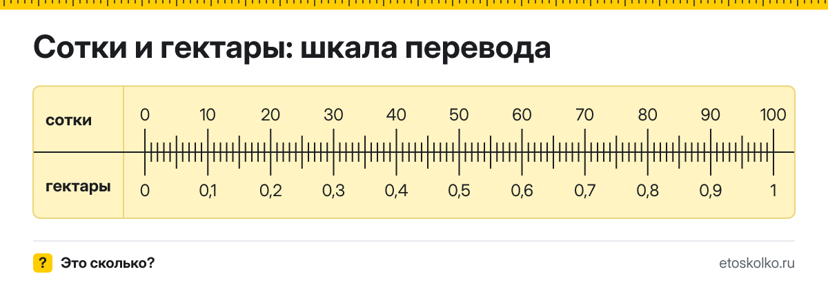 Сотки в гектары как перевести онлайн и по формуле